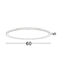 Плафон LED 5.5W с регулируем спектър Nova-Luce - 5