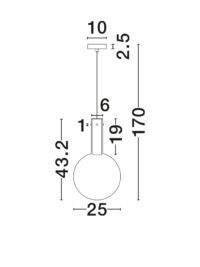 Пендел Nova-Luce LED 6W топла светлина 3000K - 8