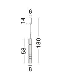 Пендел LED Nova-Luce 12W, топла светлина 3000K - 7