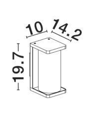 Аплик външен Nova-Luce E27 12W димируем - 9