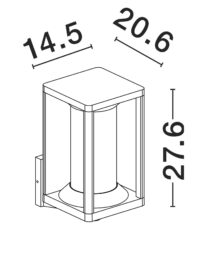 Аплик външен Nova-Luce E27 12W - 9