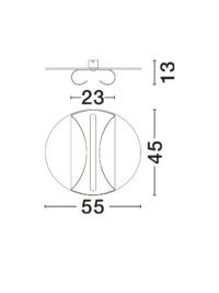 Плафон LED 20W Nova-Luce, топла светлина 3000K - 8