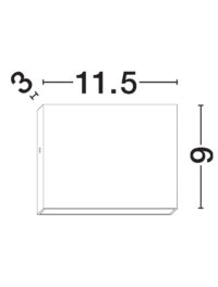Аплик LED Nova-Luce 4W топла светлина 3000K - 7