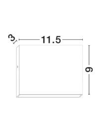 Аплик LED 7W Nova-Luce топла светлина 3000K - 8