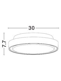 Плафон LED Nova-Luce 15W топла светлина външен монтаж - 7