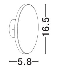 Аплик LED Nova-Luce 8W топла светлина 3000K - 6