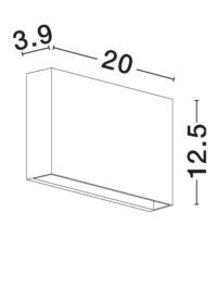 Аплик LED Nova-Luce 13W, топла светлина 3000K - 7