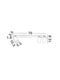 Плафон Nova-Luce GU10, 3x10W - 7