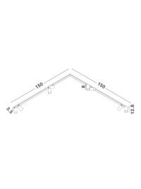 Плафон Nova-Luce 8x10W GU10 димируем модерен - 7