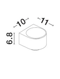 Аплик външен LED Nova-Luce 11W 3000K - 11