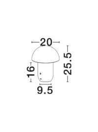 Настолна лампа Nova-Luce LED 2W топла светлина - 6