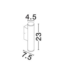 Аплик LED Nova-Luce 3W топла светлина 3000K - 7