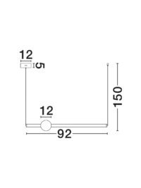 Полилей Nova-Luce LED 10W топла светлина 3000K - 4
