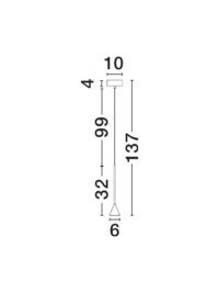Пендел Nova-Luce LED 6W 3000K - 6