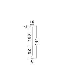 Пендел Nova-Luce LED 6W 3000K - 5