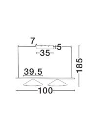 Полилей Nova-Luce LED 24W топла светлина 3000K - 6
