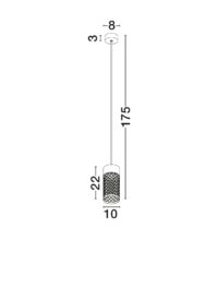 Висяща външна лампа Nova-Luce LED 9W 3000K - 2