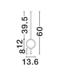 Аплик Nova-Luce LED 18W, топла светлина 3000K - 6