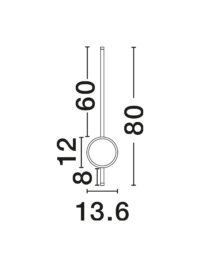 Аплик Nova-Luce LED 2.2W топла светлина 3000K - 5