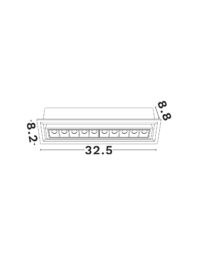 Луничка Nova-Luce LED 15W 3000K за вграден монтаж - 2