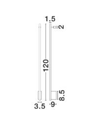 Аплик Nova-Luce LED 20W топла светлина 3000K - 8
