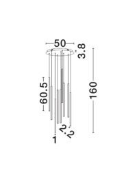 Полилей Nova-Luce LED 4.8W топла светлина 3000K - 7