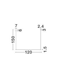 Полилей LED Nova-Luce 20W топла светлина 3000K - 7