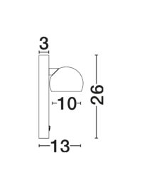 Аплик LED Nova-Luce 10W 3000K - 7