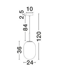 Пендел Nova-Luce G9 1x5W - 7