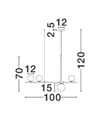 Полилей Nova-Luce G9 4x5W - 8