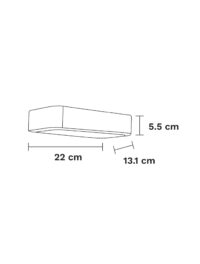 Аплик LED 2x6W топла светлина Nova-Luce - 3