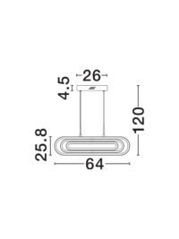 Полилей Nova-Luce LED 50W, топла светлина 3000K - 11