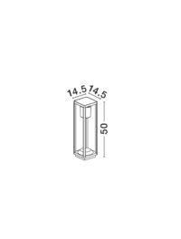 Лампион външен LED 15W Nova-Luce топла светлина - 6