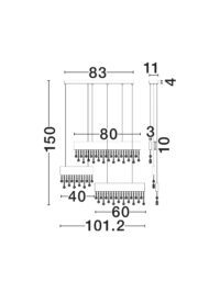 Полилей Nova-Luce LED 84W неутрална светлина - 7