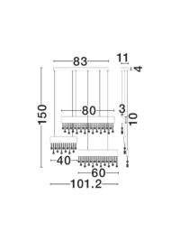 Полилей Nova-Luce LED 84W неутрална светлина - 7