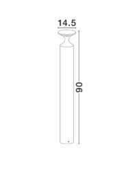 Външна лампа Nova-Luce LED 13W топла светлина - 7