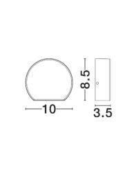 Аплик LED Nova-Luce 4W топла светлина за външна стена - 7