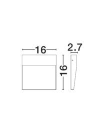 Външен аплик Nova-Luce LED 5W топла светлина - 5