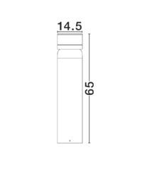 Външна лампа Nova-Luce LED 8W, топла светлина 3000K - 8
