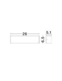 Аплик LED Nova-Luce 2.2W топла светлина 3000K - 5