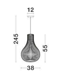Пендел Nova-Luce E27, 1x12W - 9