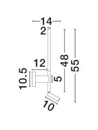 Аплик Nova-Luce LED 9W 3000K - 5