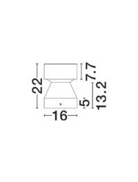 Външна лампа Nova-Luce LED 12W топла светлина - 7
