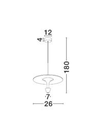 Пендел Nova-Luce LED 11W, топла светлина 3000K - 7