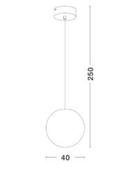 Висяща лампа Nova-Luce E27, 12W - 7