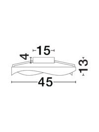 Плафон Nova-Luce LED 40W, топла светлина 3000K - 8