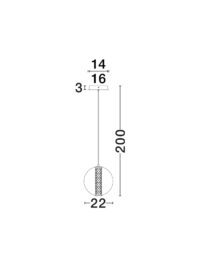 Пендел LED Nova-Luce 8W 3000K - 9