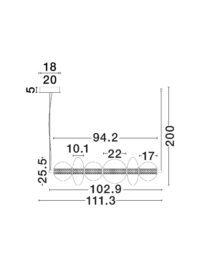 Полилей Nova-Luce LED 29W 3000K - 8