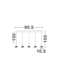 Полилей LED Nova-Luce 30W 3000K - 7