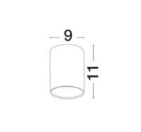 Външна LED лампа Nova-Luce 6W топла светлина 3000K - 3